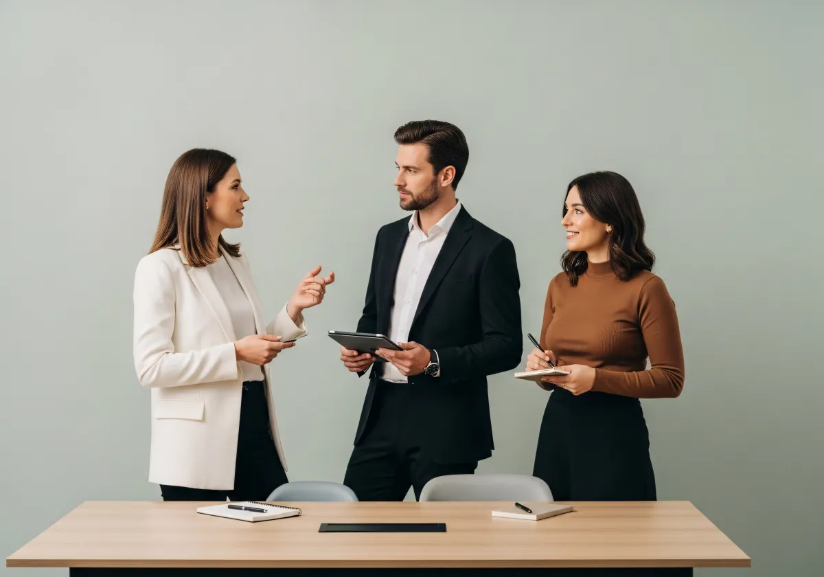 Análise de portfólio financeiro juntos na mesa